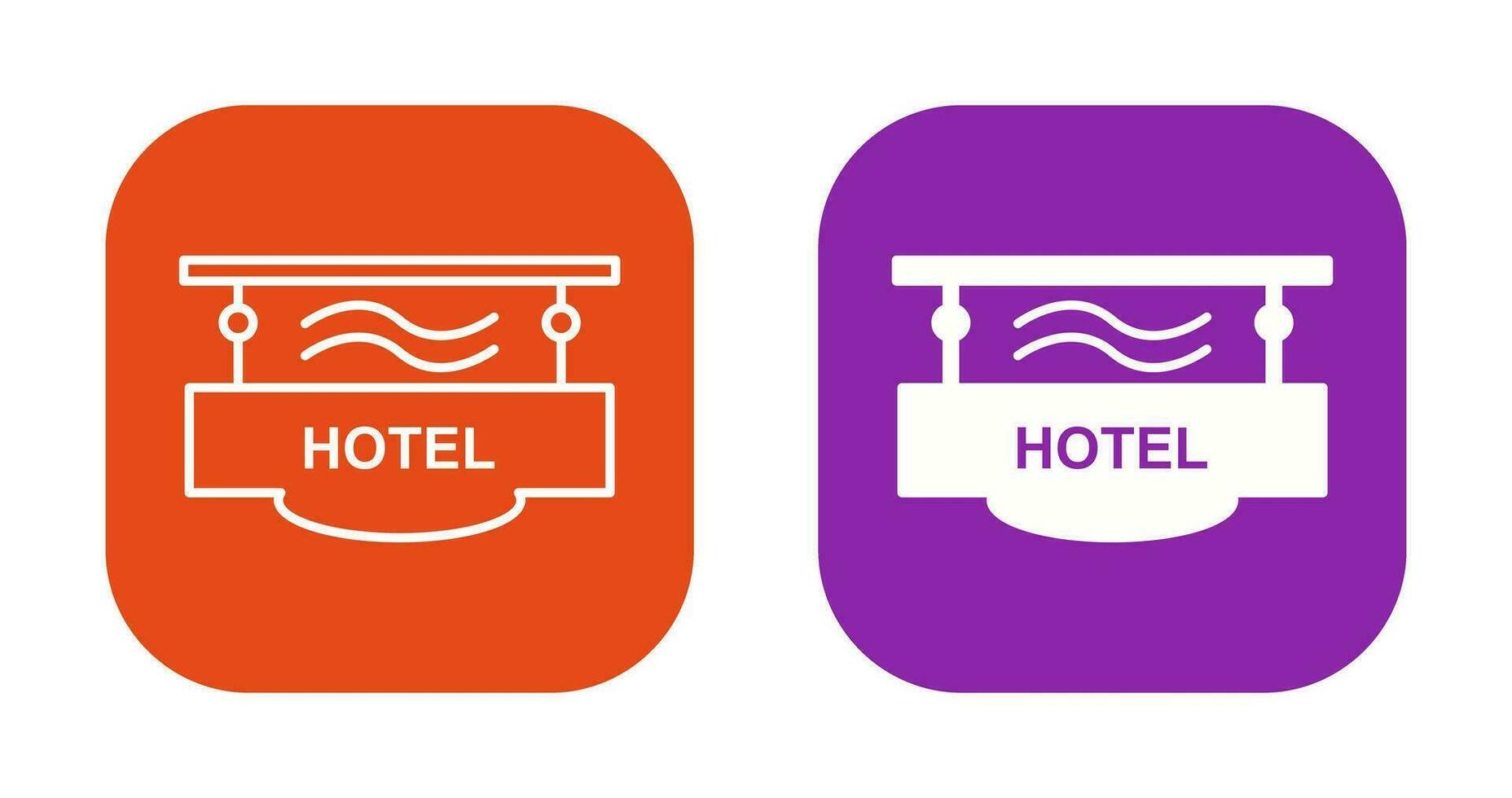 Hotel Sign Vector Icon