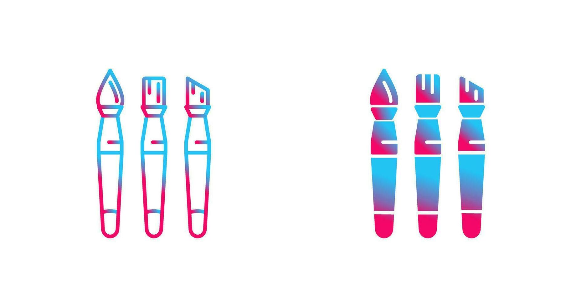 Brushes Vector Icon