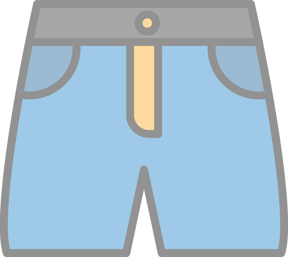 diseño de icono de vector de pantalones cortos