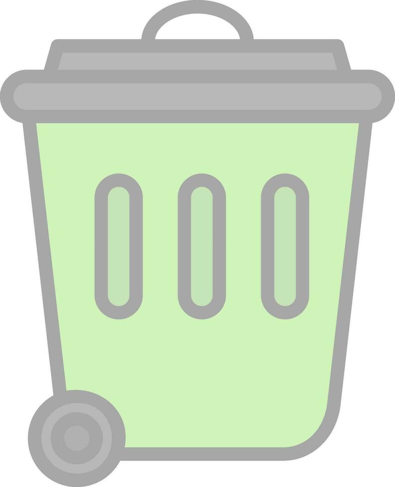 diseño de icono de vector de papelera de reciclaje