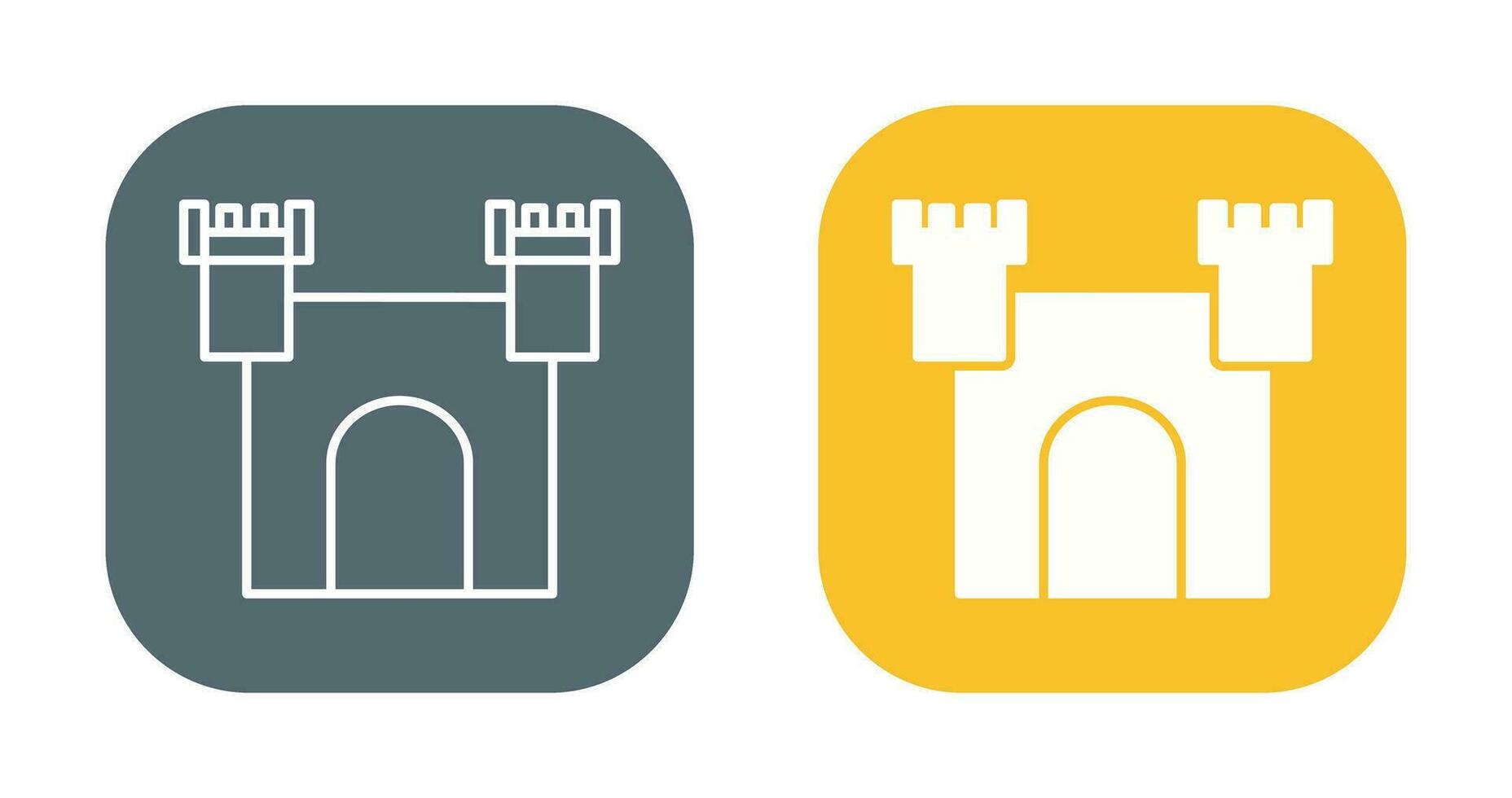 Unique Castle Vector Icon