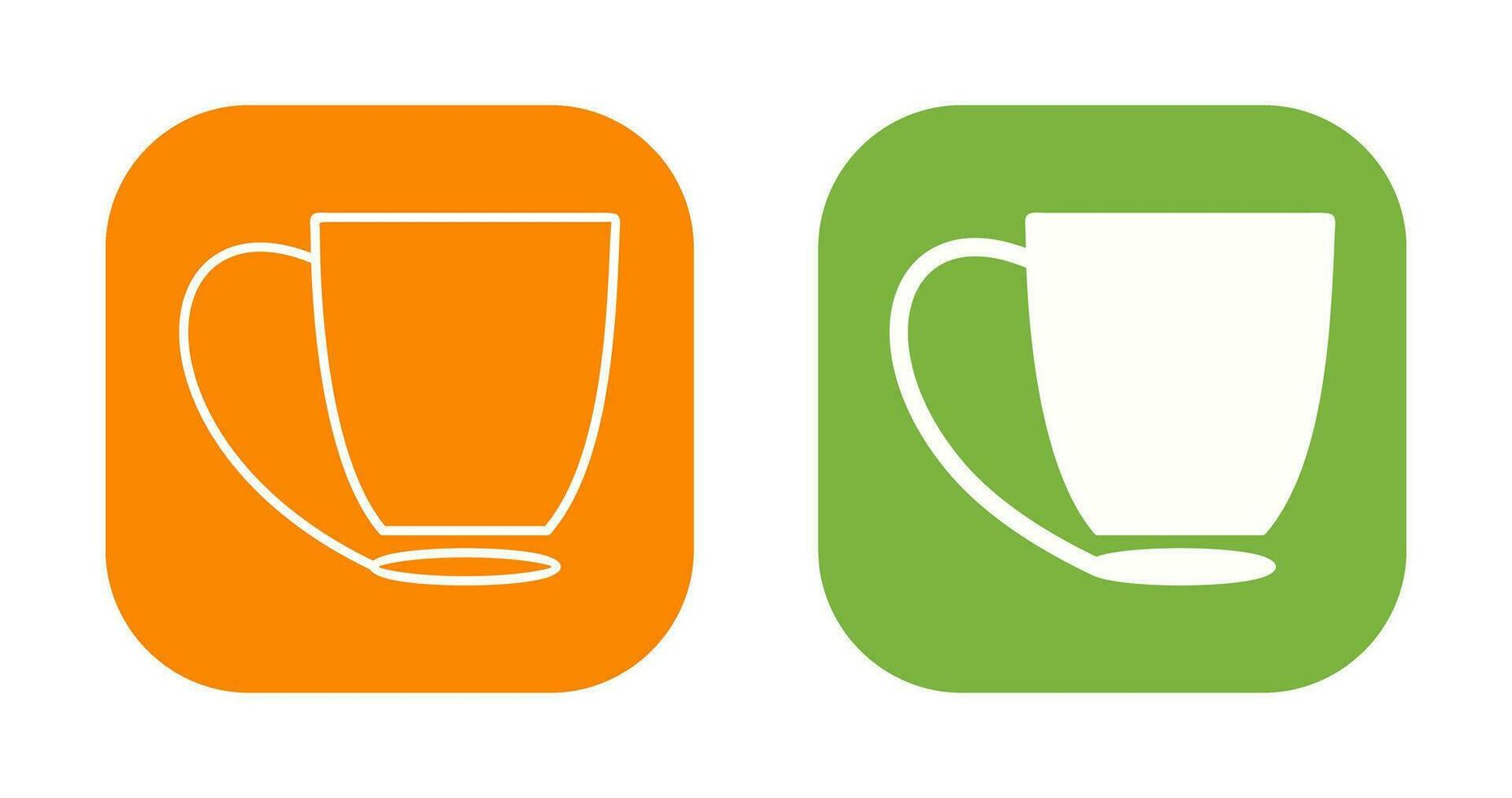 icono de vector de taza de café