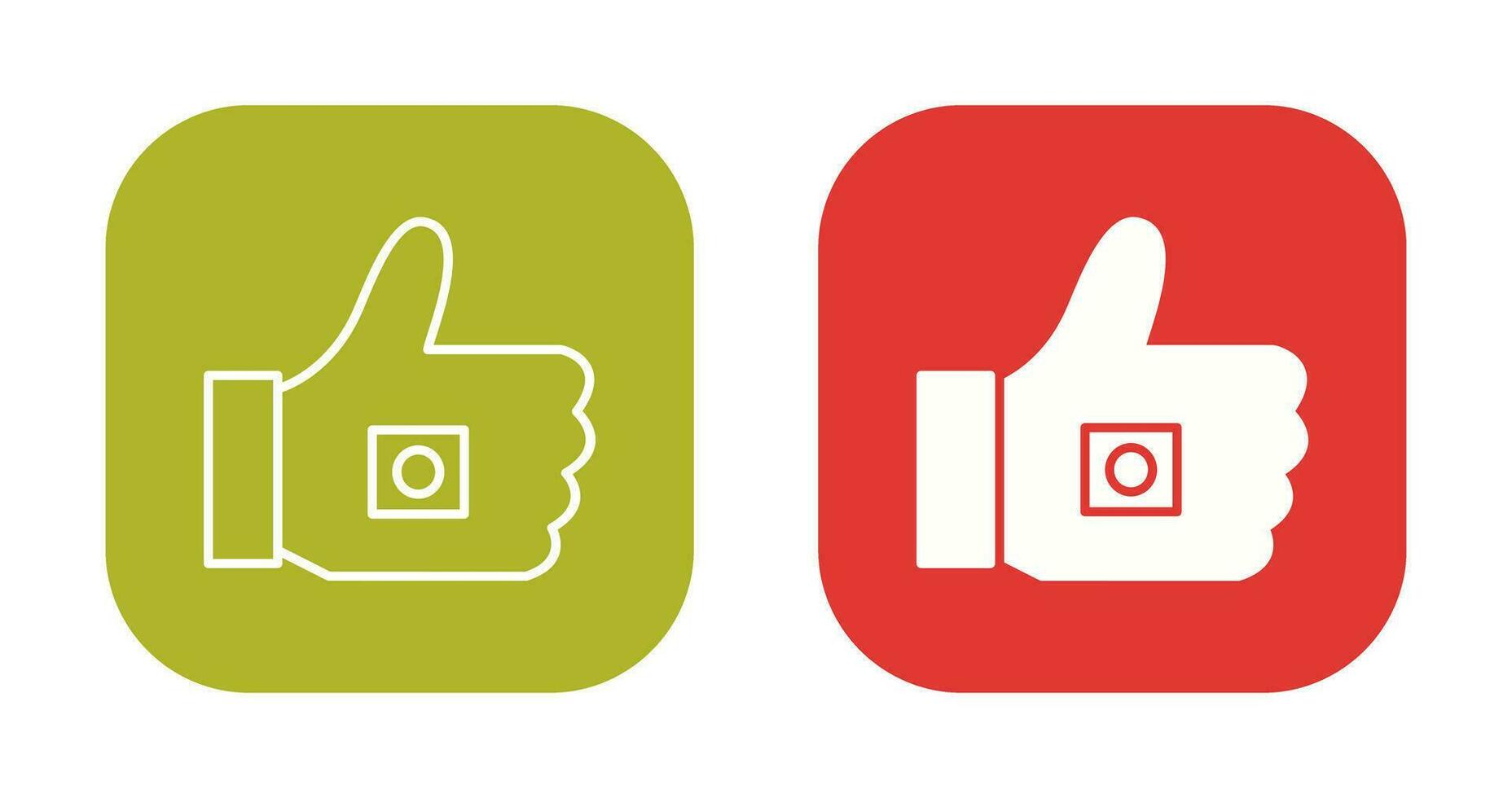 Unique Like Marketing Vector Icon