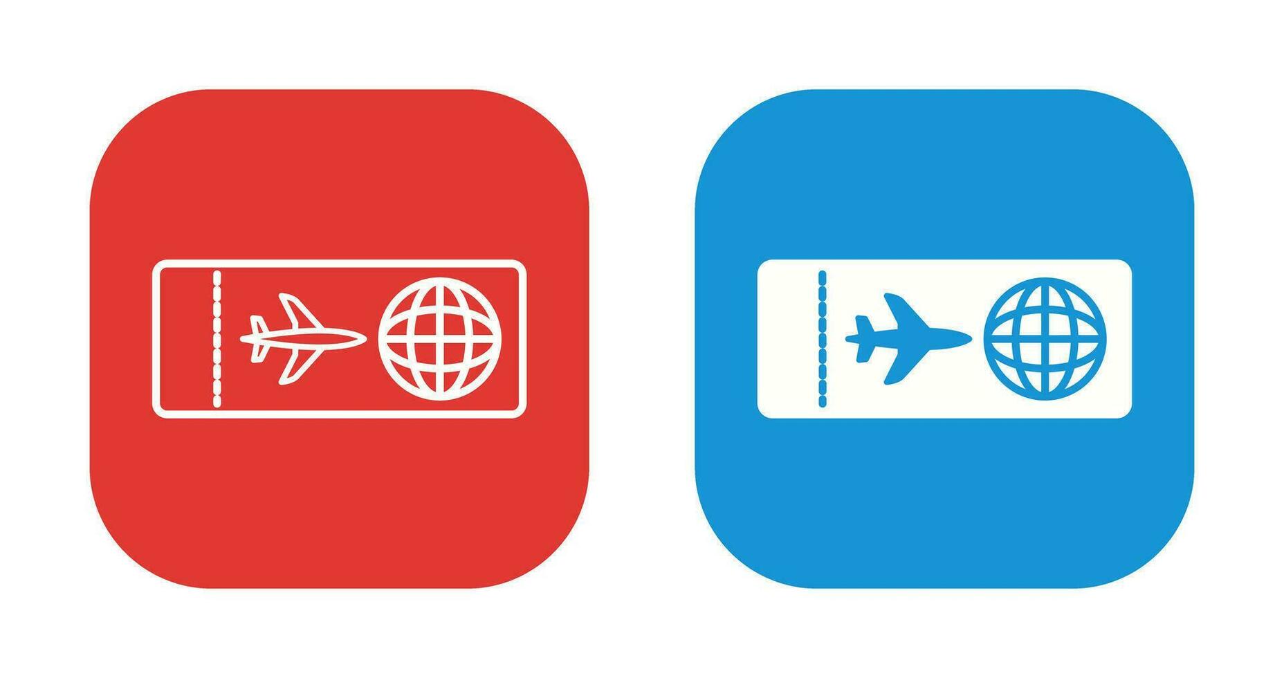 Plane Tickets Vector Icon