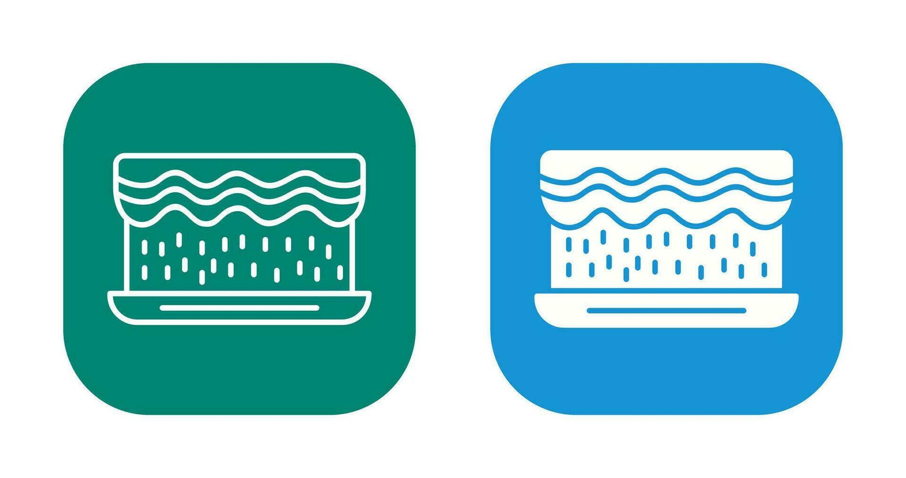 Unique Cream Cake Vector Icon