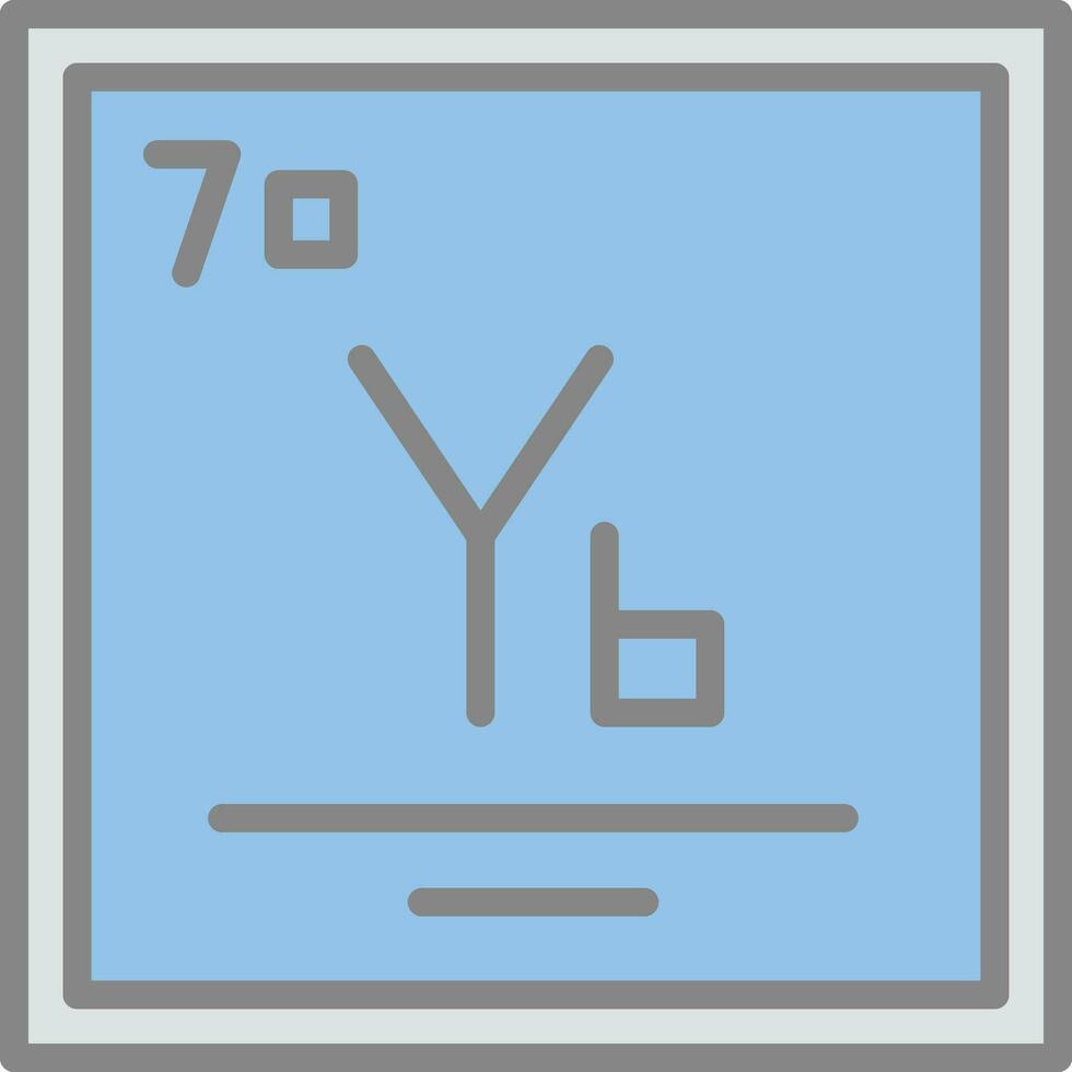 Ytterbium Vector Icon Design