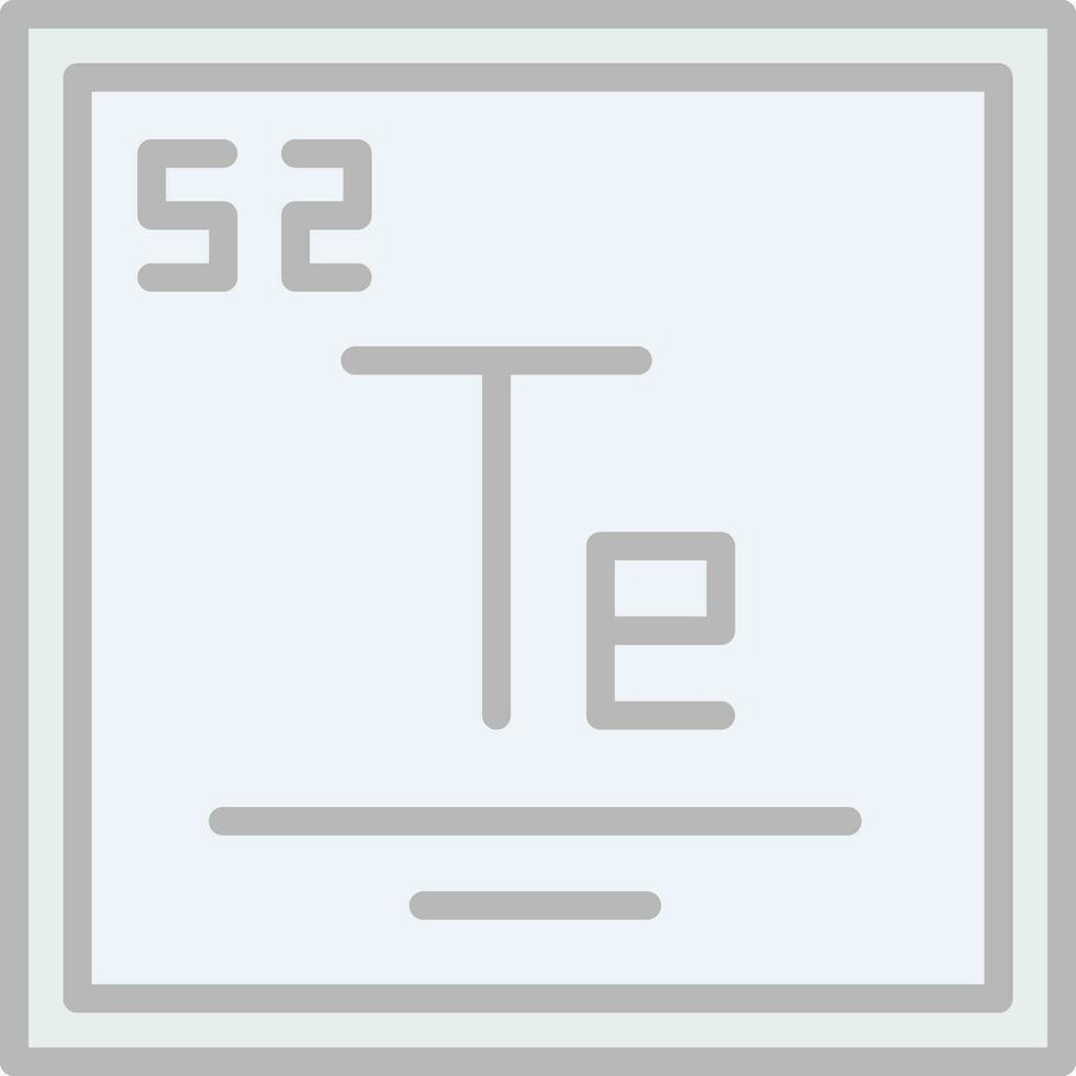 Tellurium Vector Icon Design