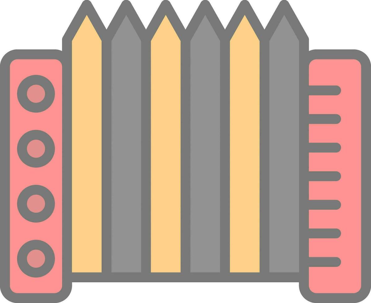 Accordion Vector Icon Design