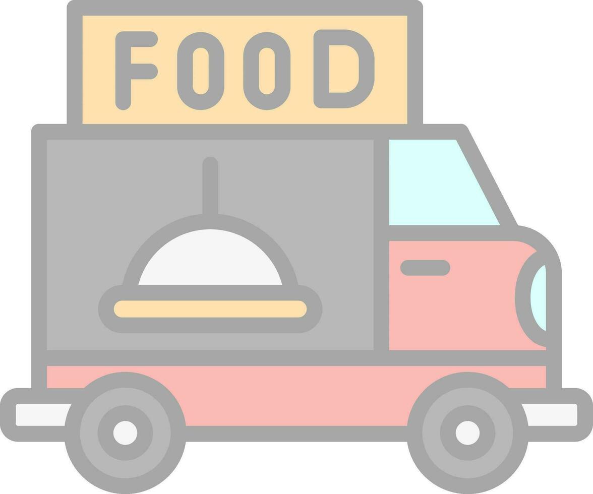 Food Delivery Vector Icon Design