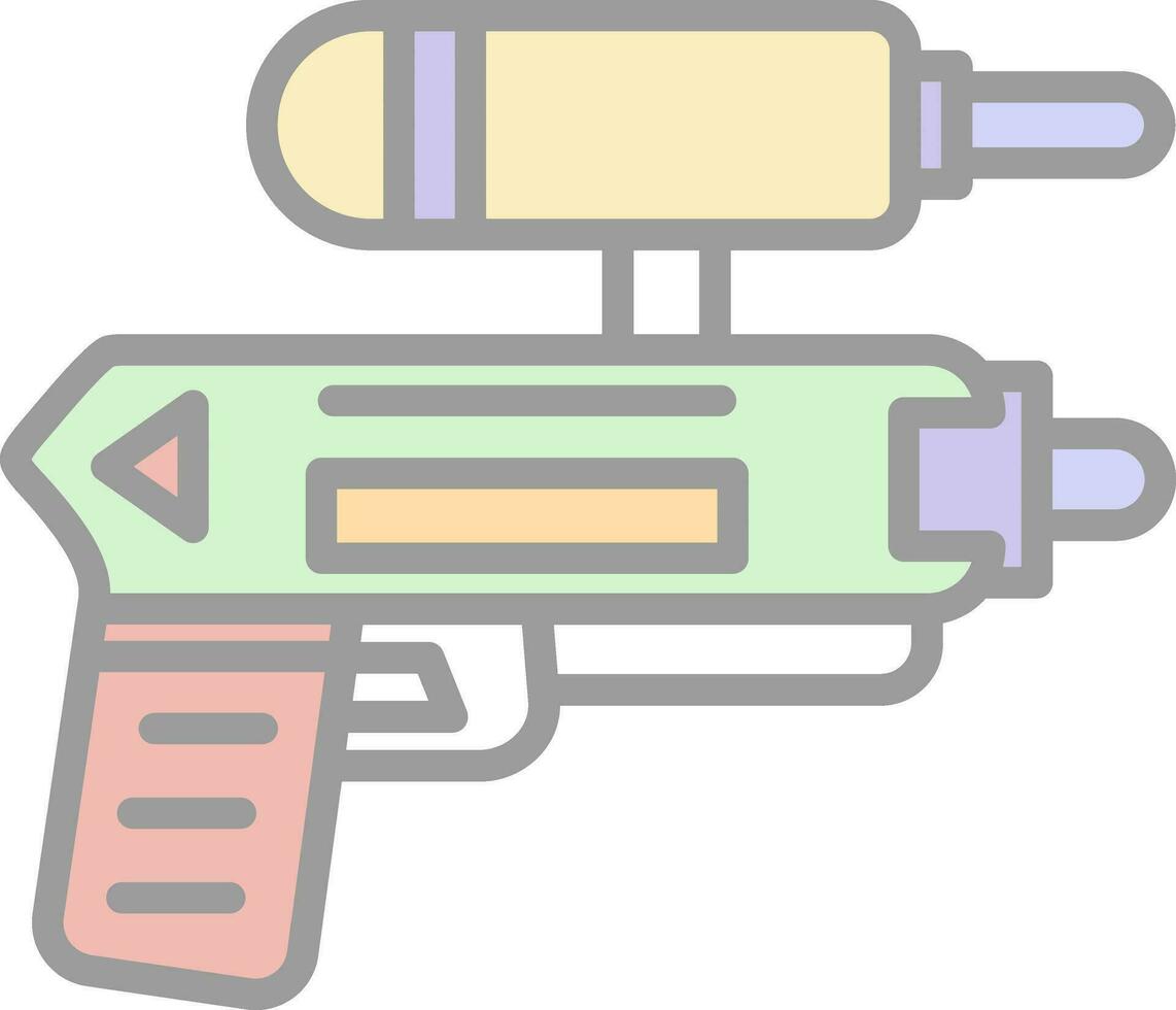 Water gun Vector Icon Design
