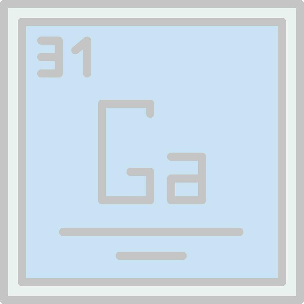 Gallium Vector Icon Design