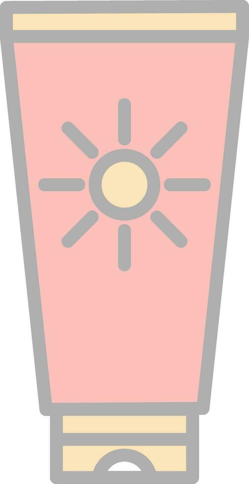 Sun cream Vector Icon Design