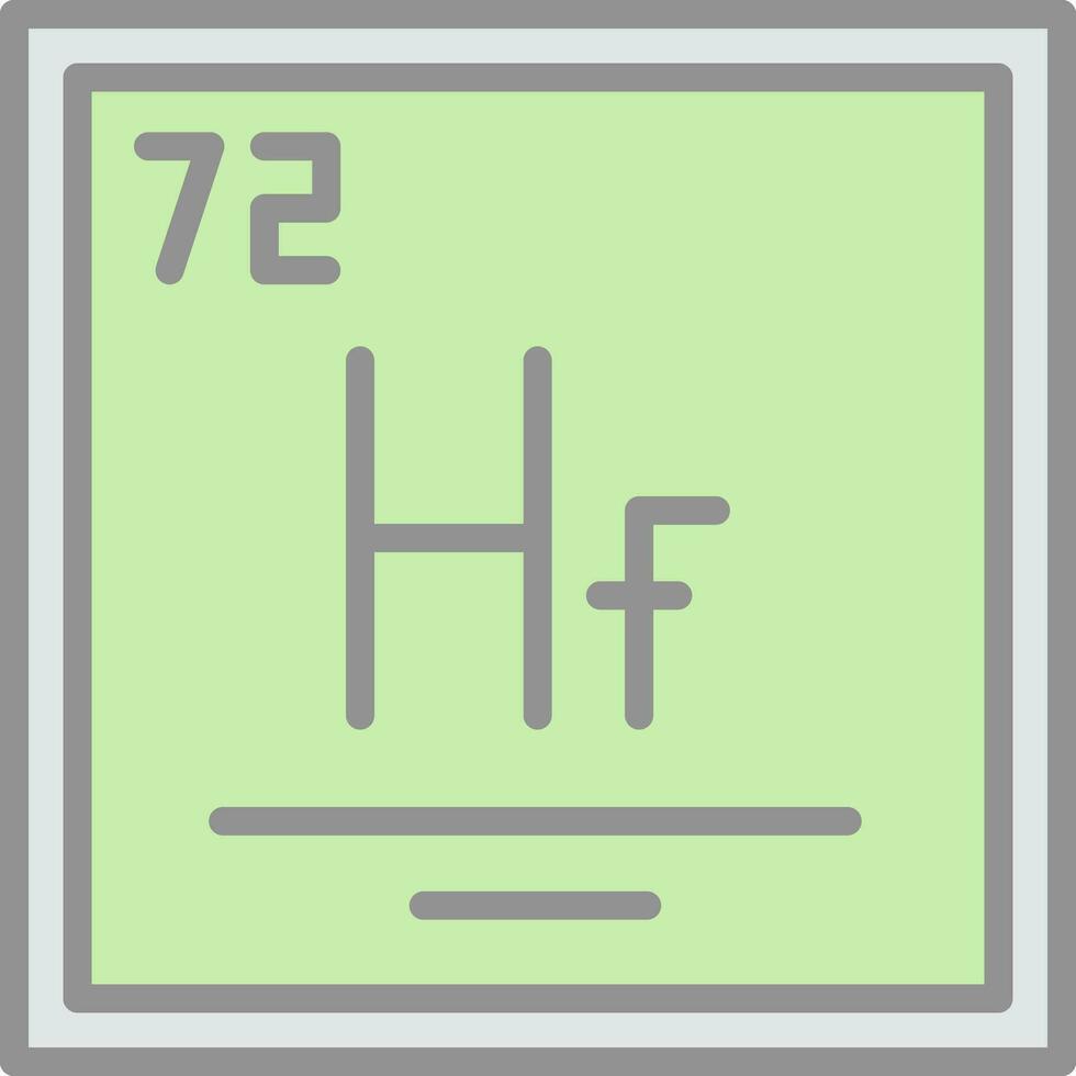 hafnio vector icono diseño