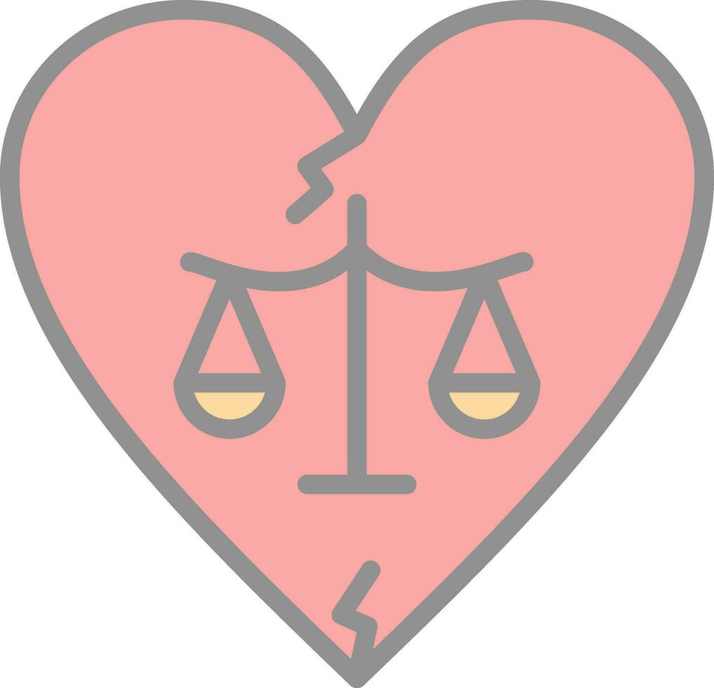 divorcio vector icono diseño