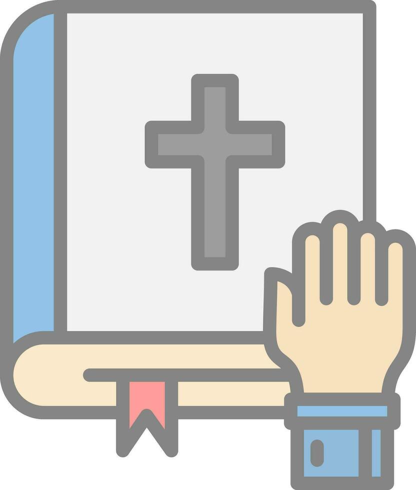 Oath Vector Icon Design