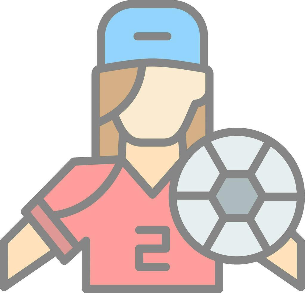 Football player Vector Icon Design