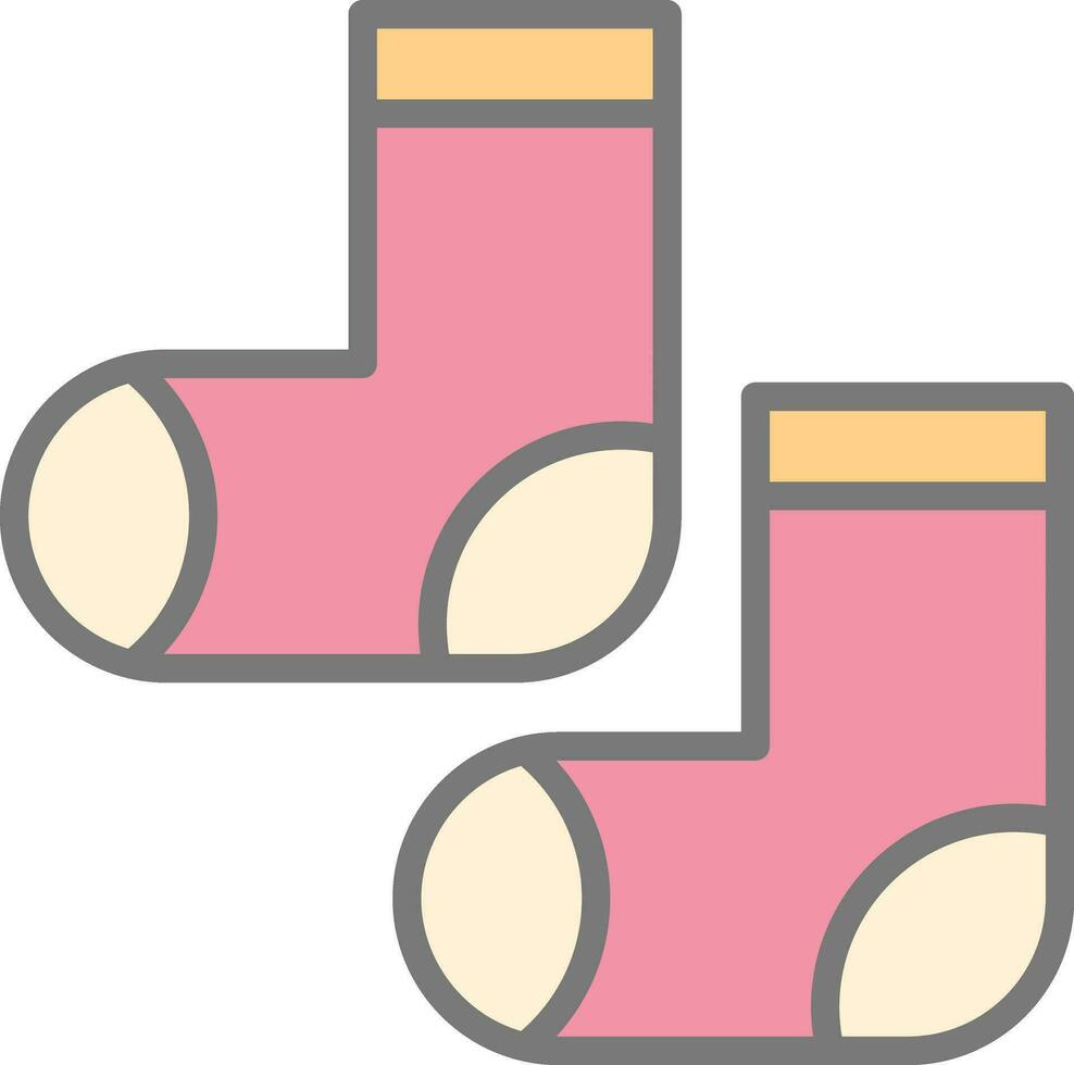 Socks Vector Icon Design