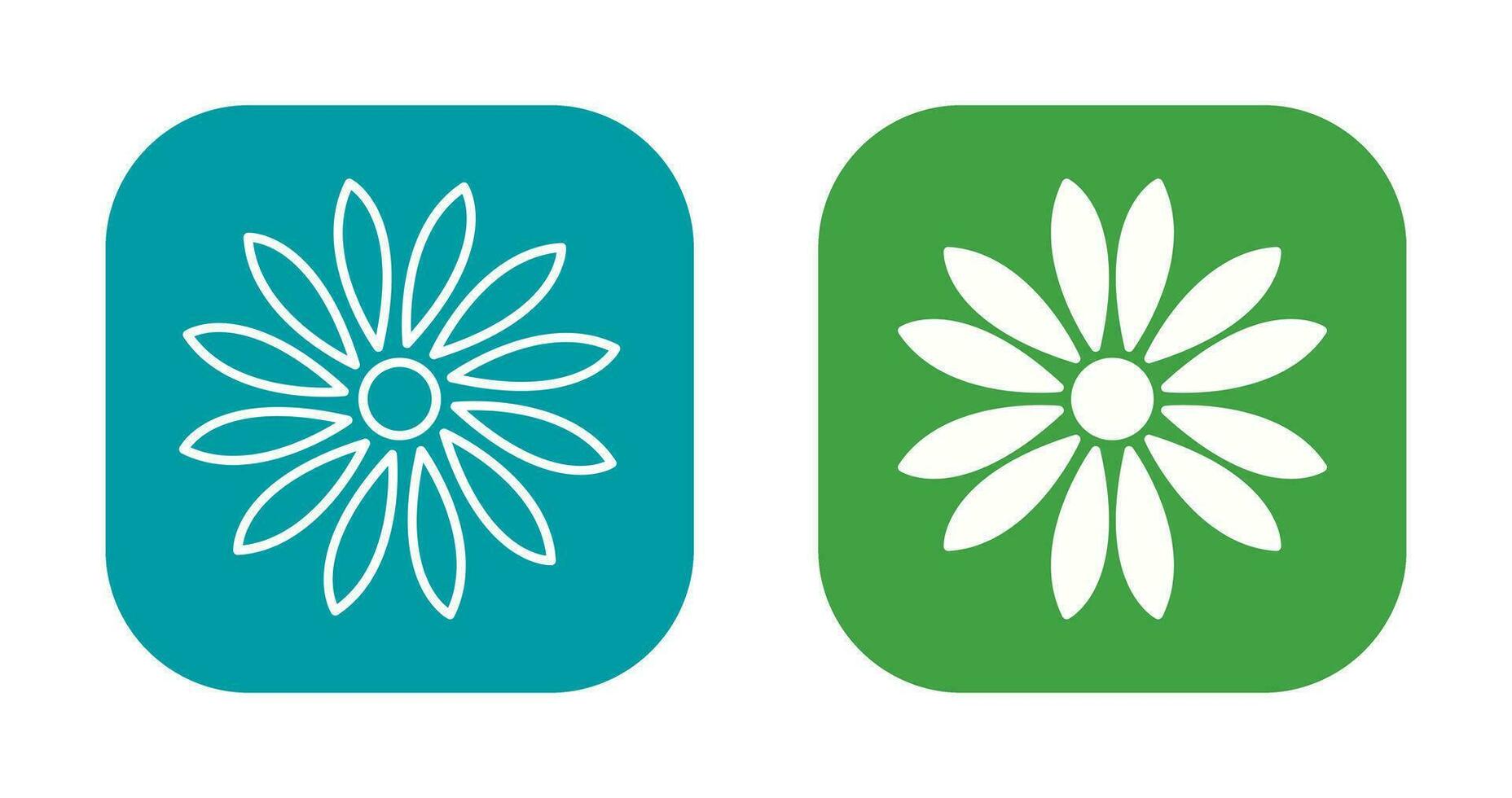 Unique Flower Vector Icon