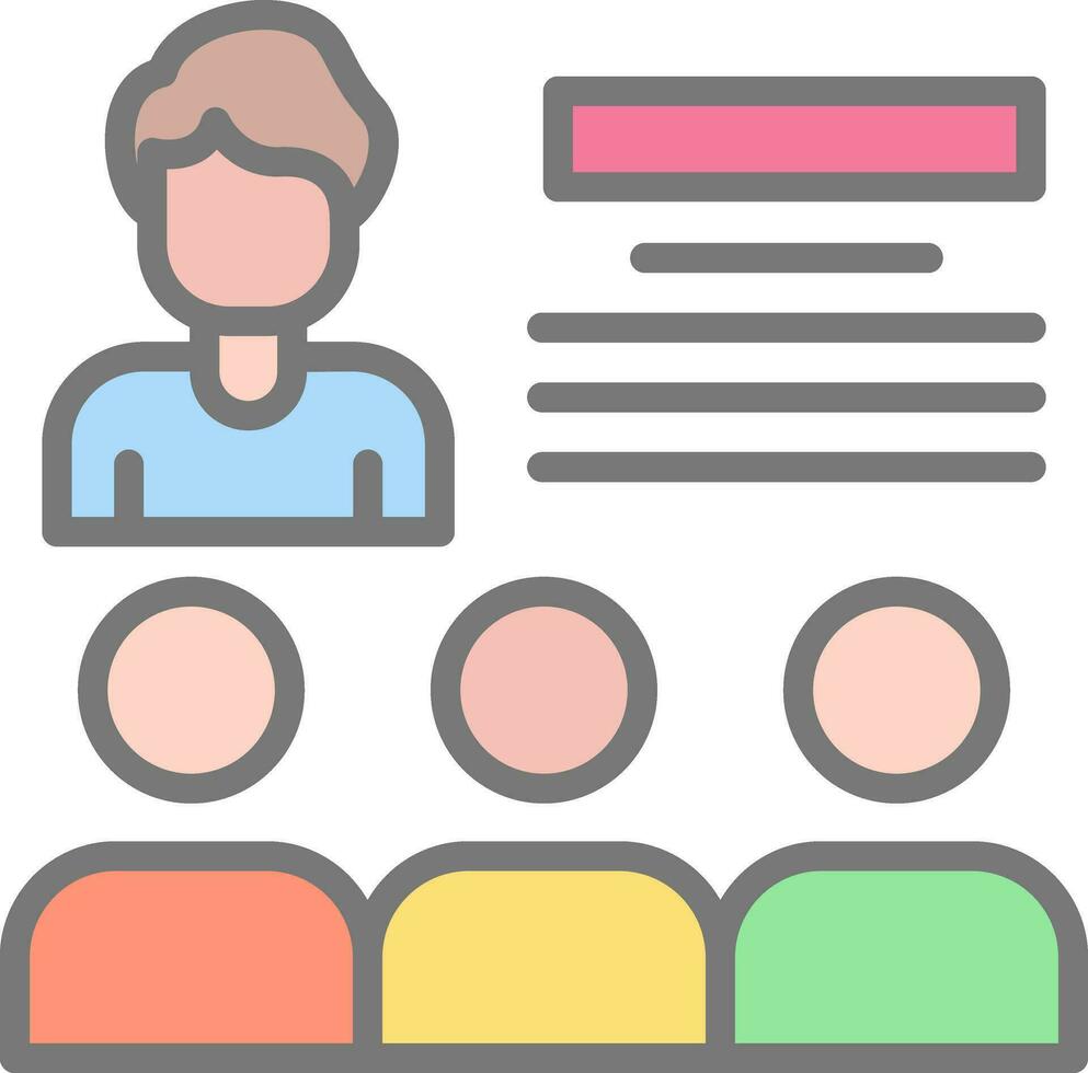 Seminar Vector Icon Design