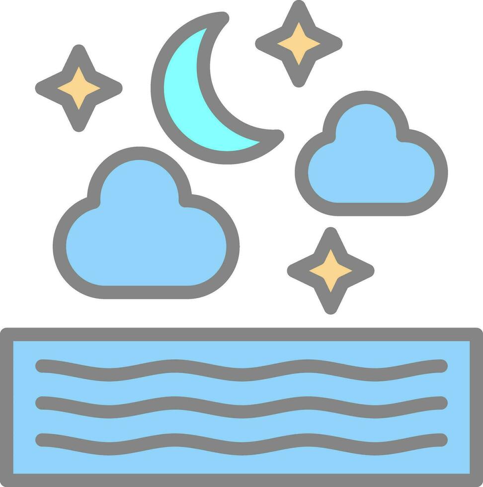 Night Vector Icon Design