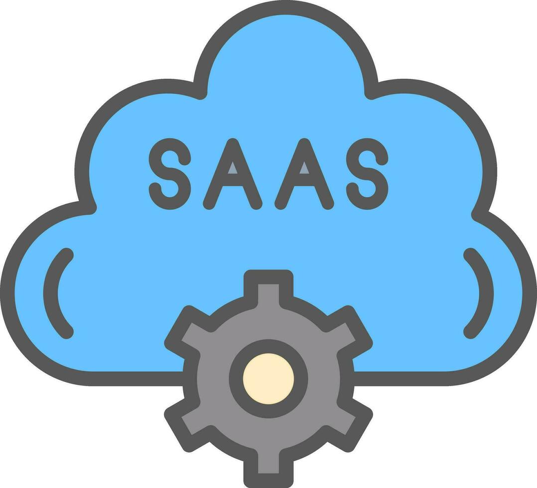 Saas Vector Icon Design