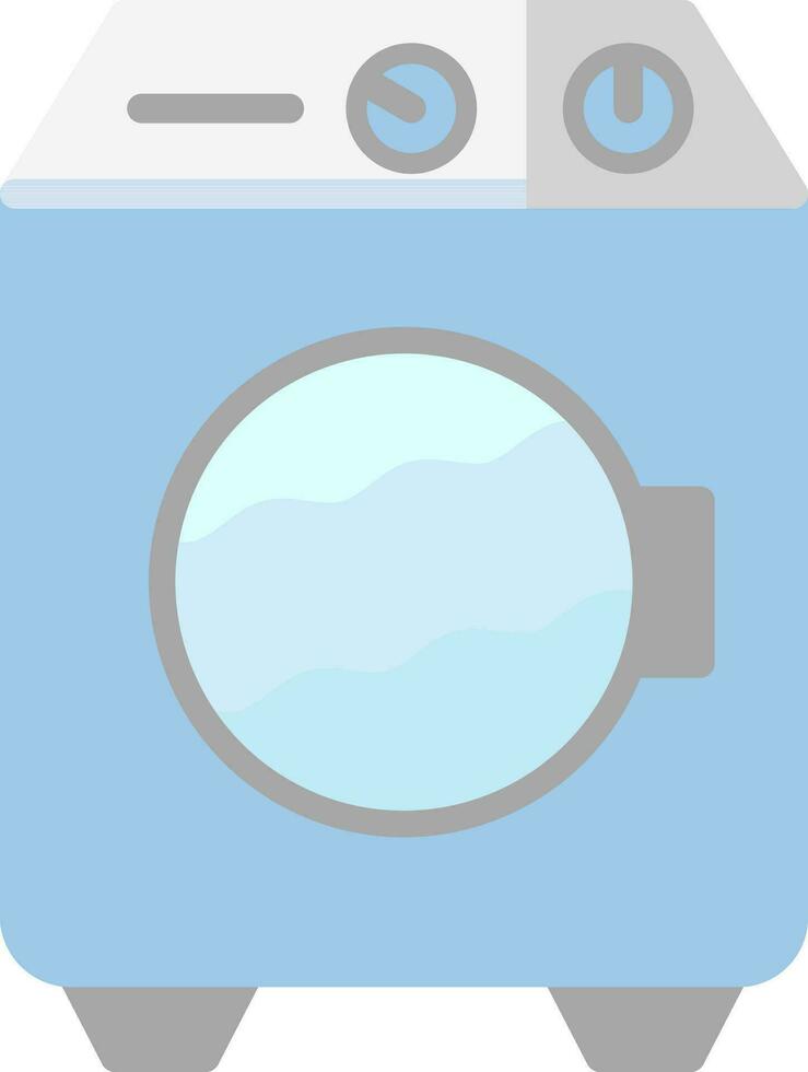 Washing machine Vector Icon Design