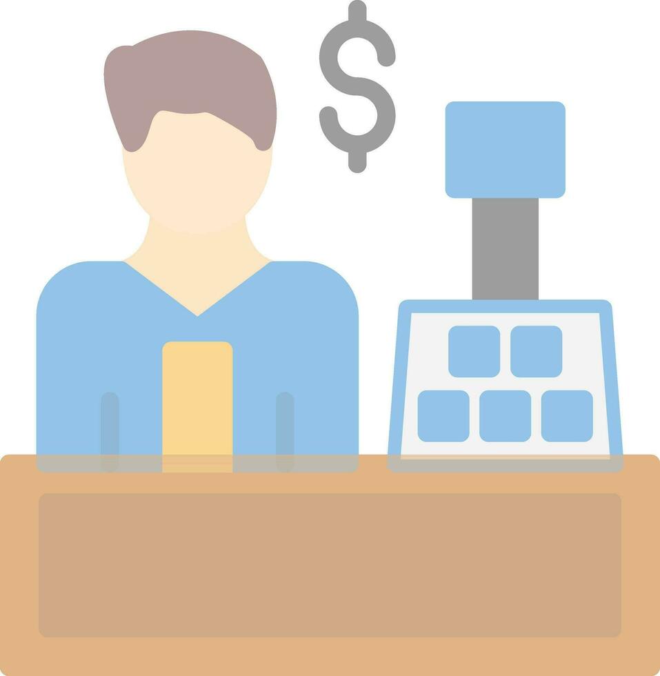 Cashier Vector Icon Design