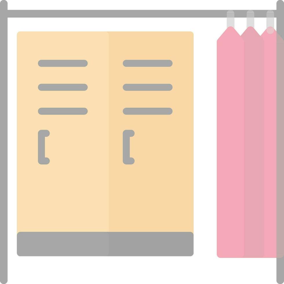 Changing room Vector Icon Design