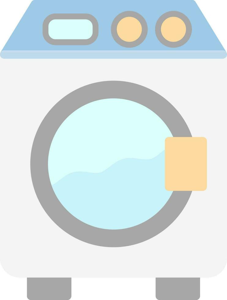 Washing machine Vector Icon Design