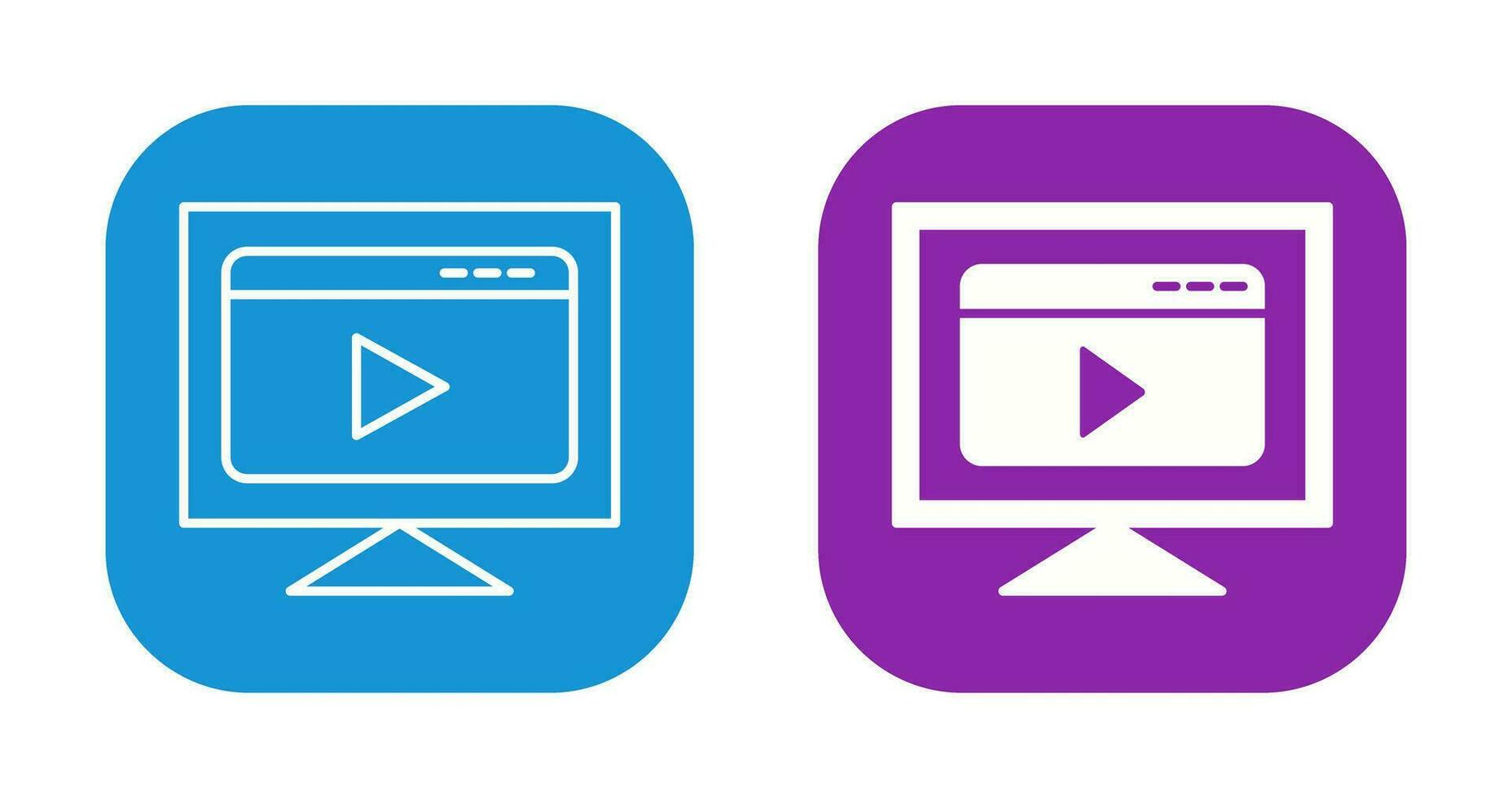 Video Streaming Vector Icon