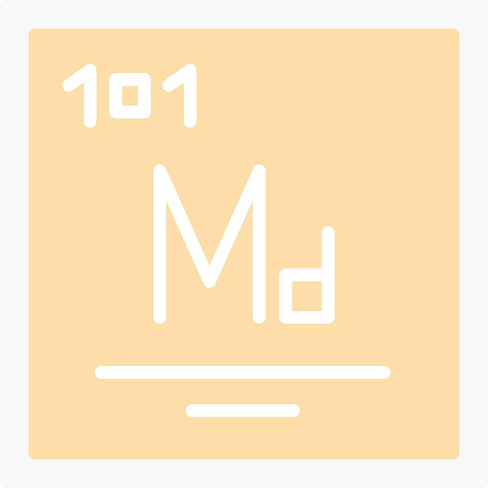 Mendelevium Vector Icon Design