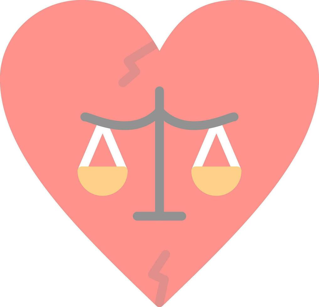 Divorce Vector Icon Design
