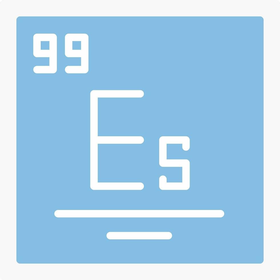 Einsteinium Vector Icon Design