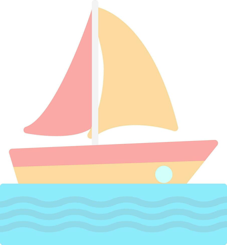 diseño de icono de vector de catamarán