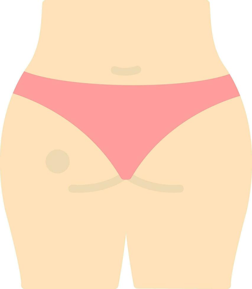 Buttocks Vector Icon Design