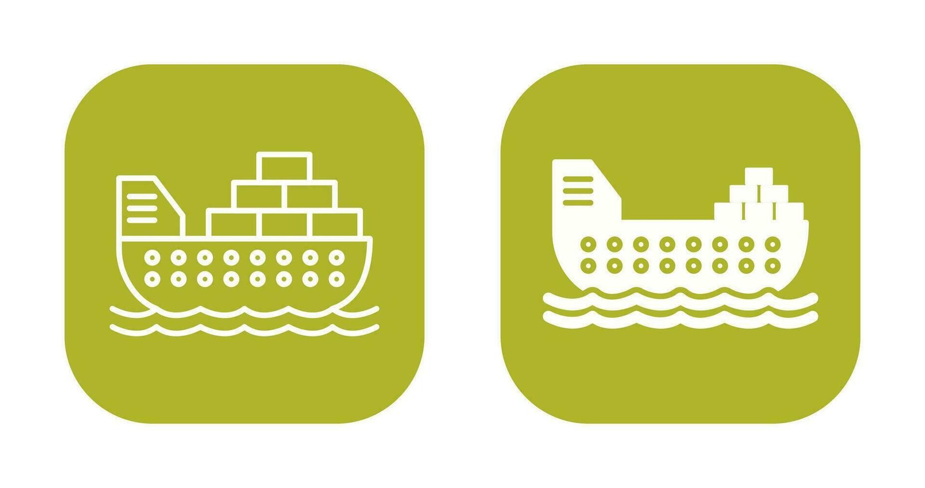 Cargo Ship Vector Icon