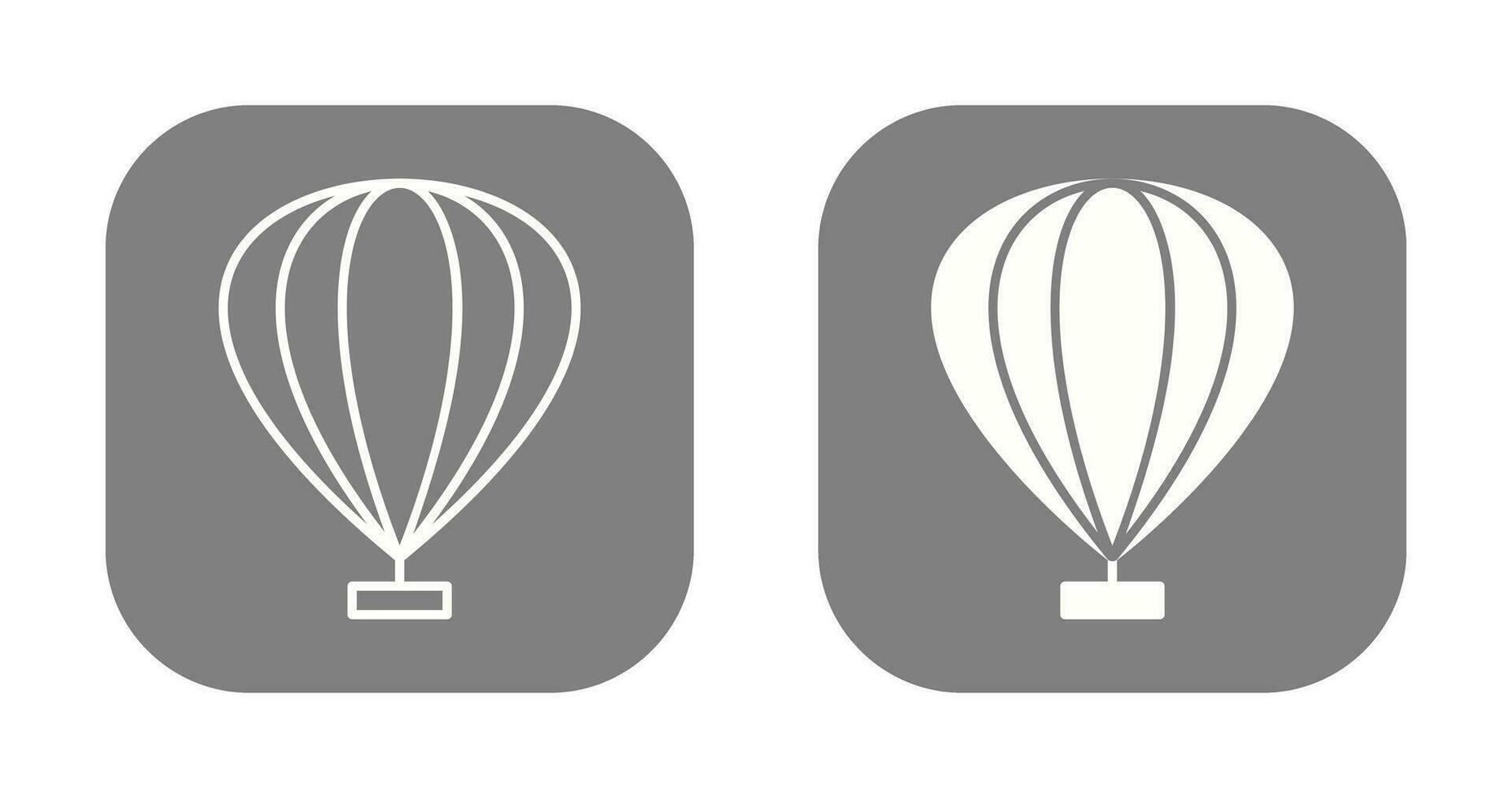 icono de vector de globo de aire caliente