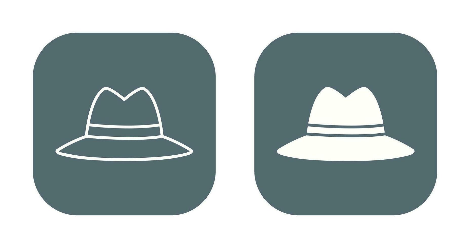 icono de vector de sombrero