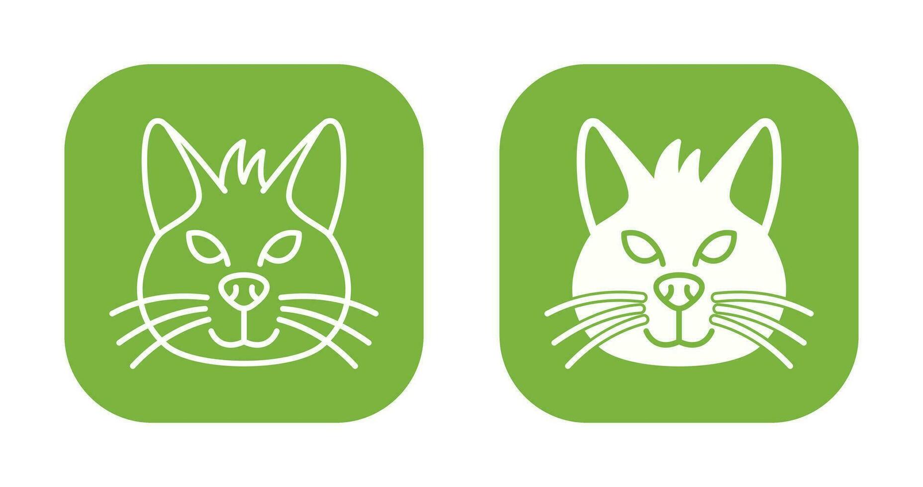 icono de vector de gato