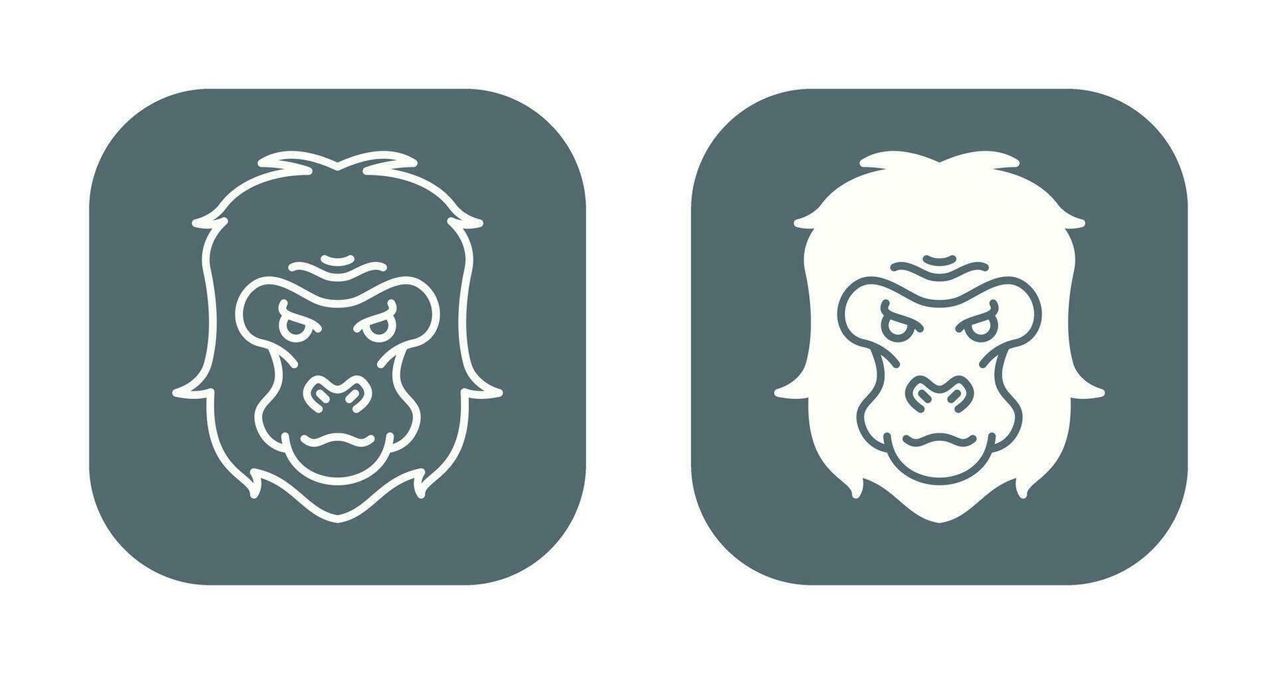 Gorilla Vector Icon