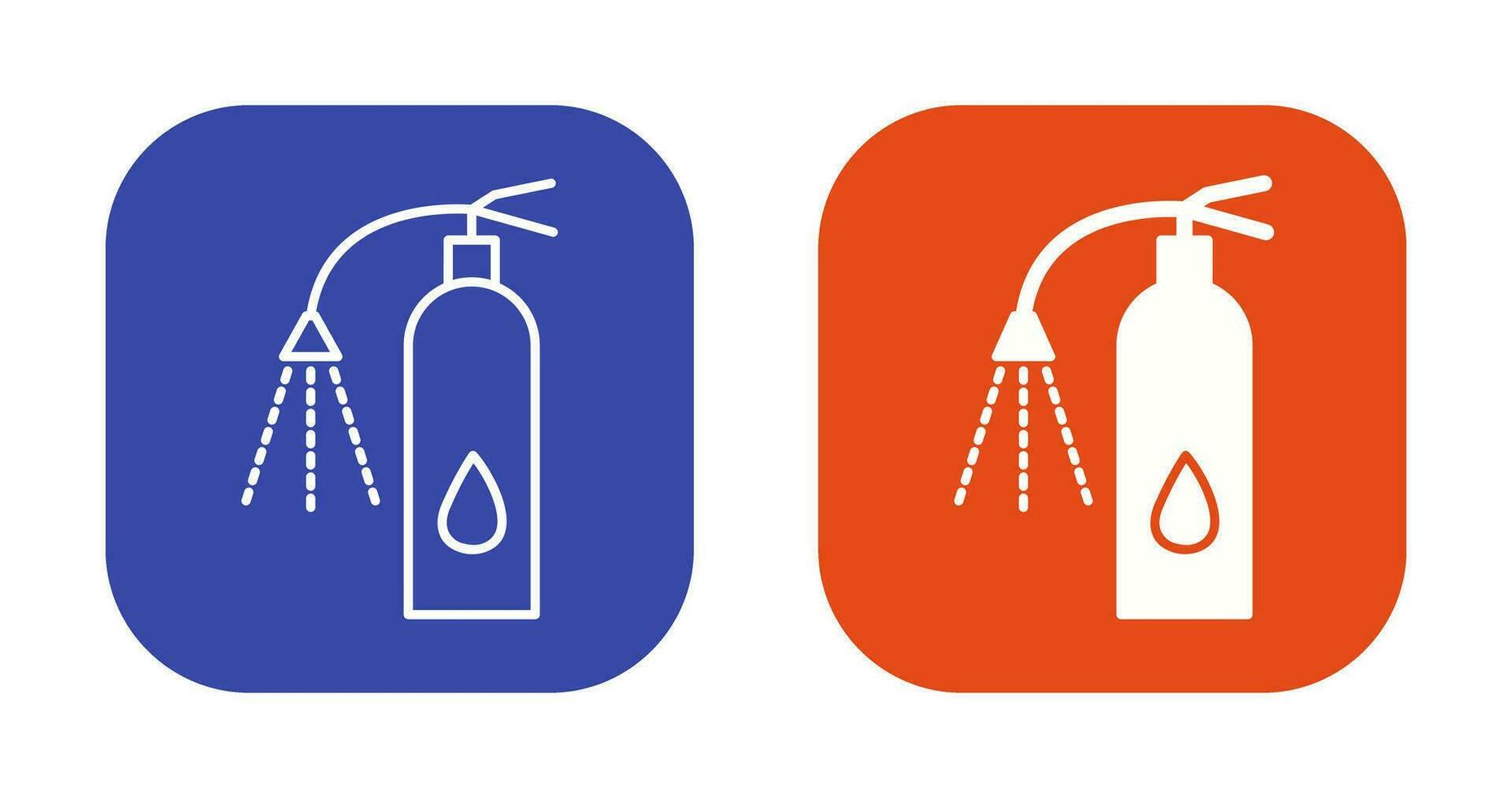 Unique Using Extinguisher Vector Icon