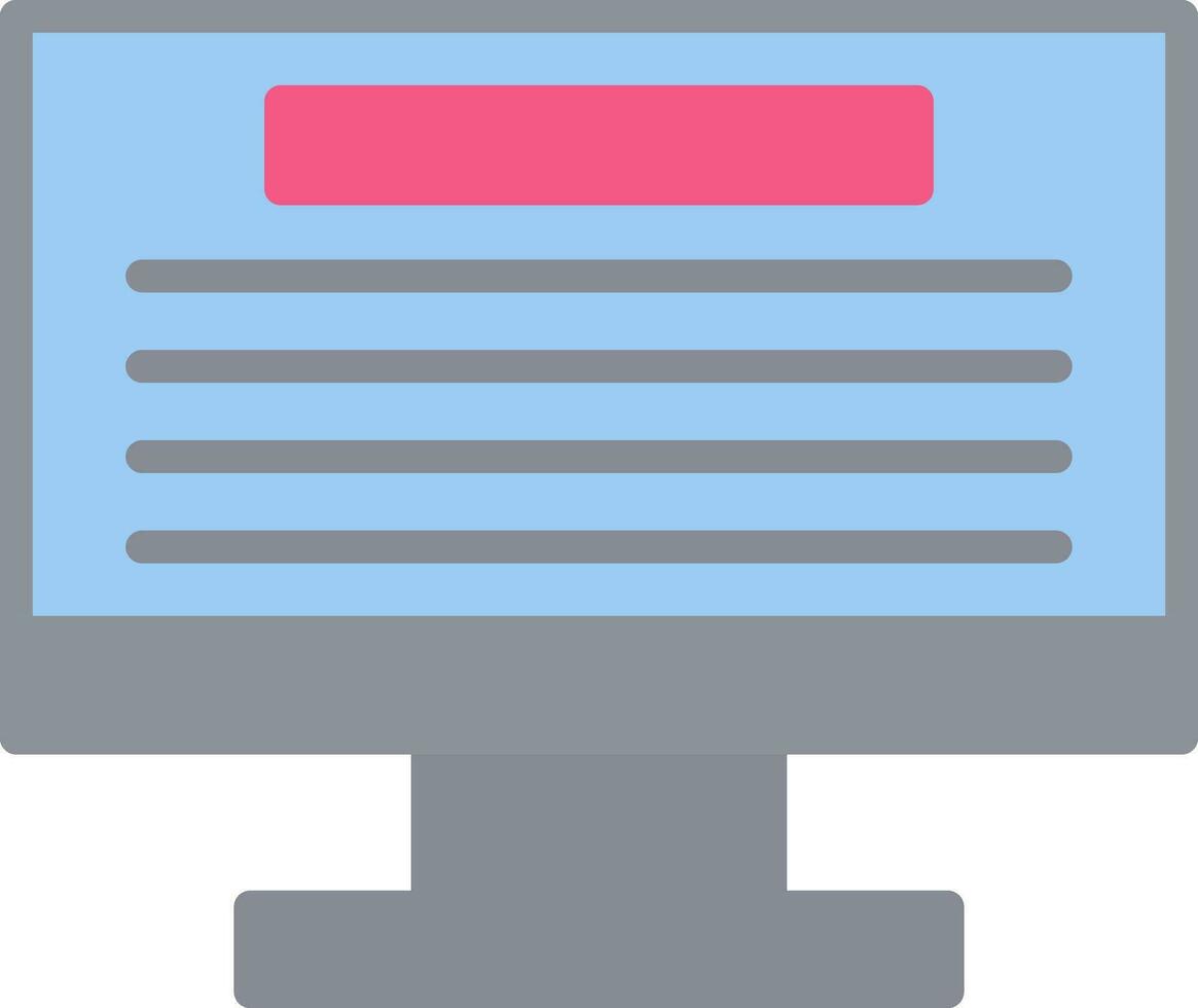 Monitoring Vector Icon Design