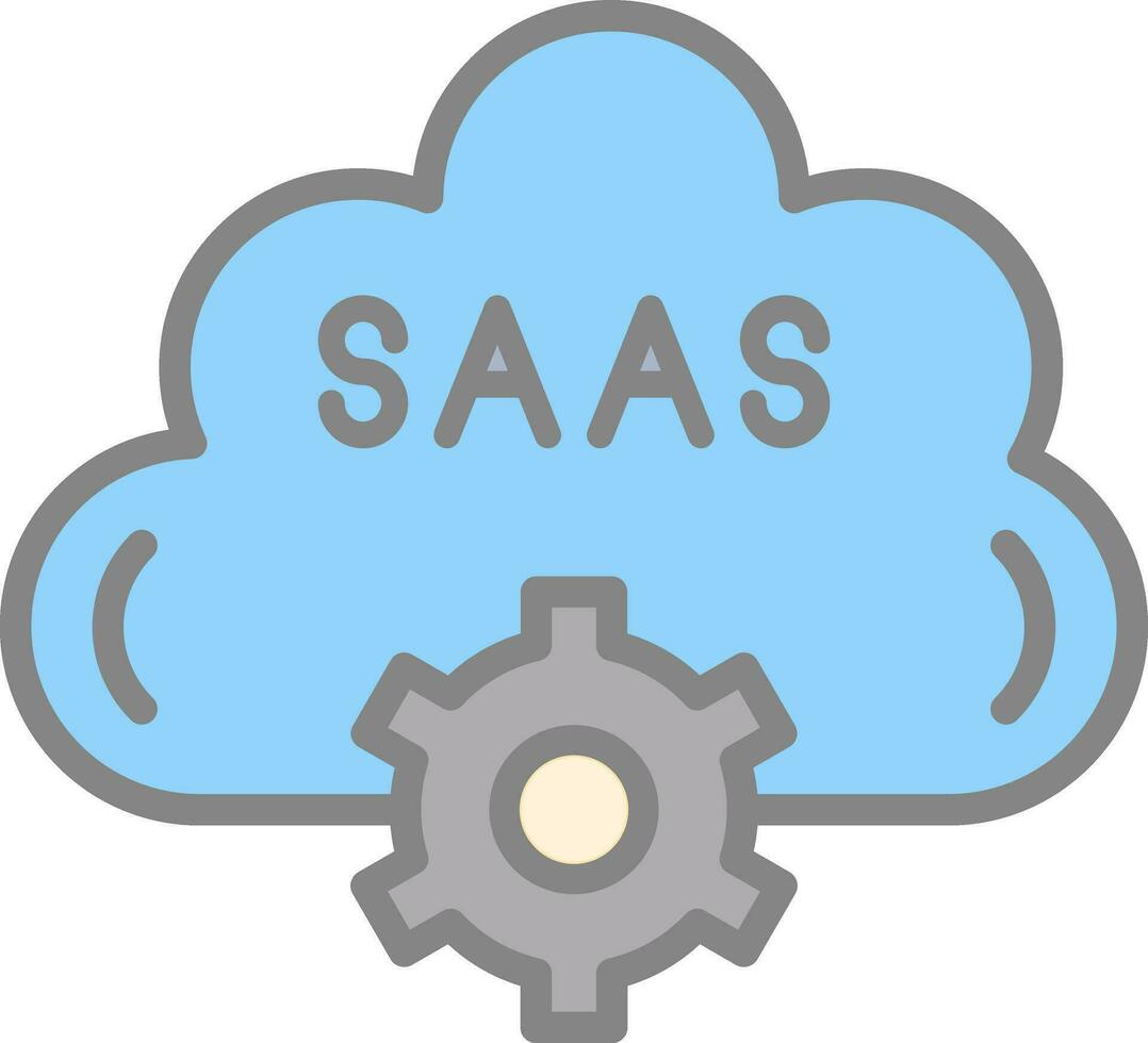 Saas Vector Icon Design