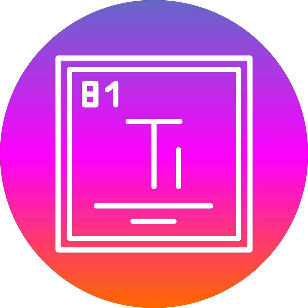 Thallium Vector Icon Design