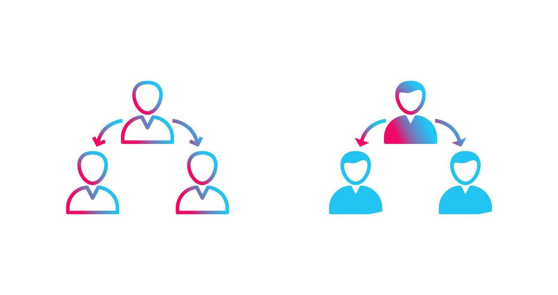 Unique Connected Users Vector Icon
