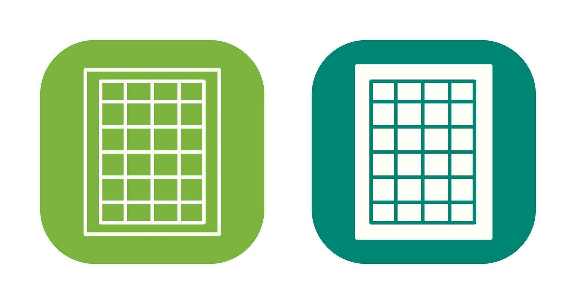 Table of Rates Vector Icon
