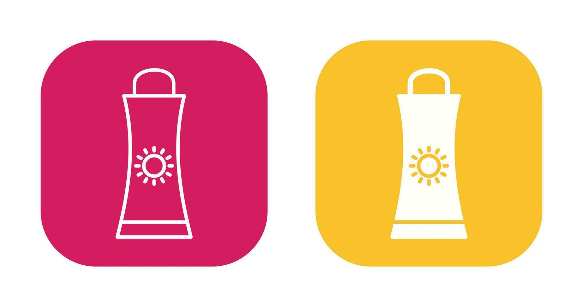 Sunblock Cream Vector Icon
