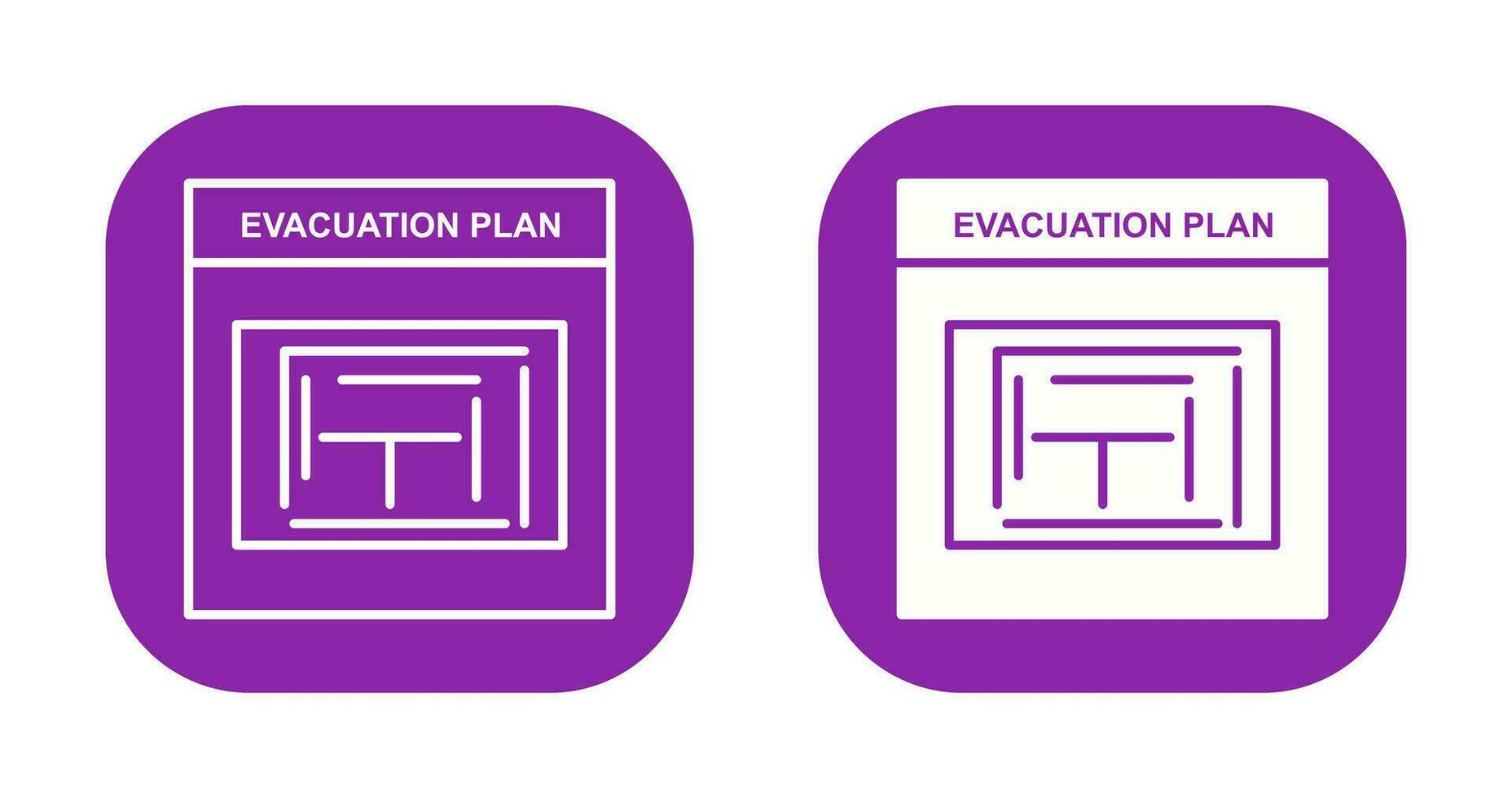 Evacuation Plan Vector Icon