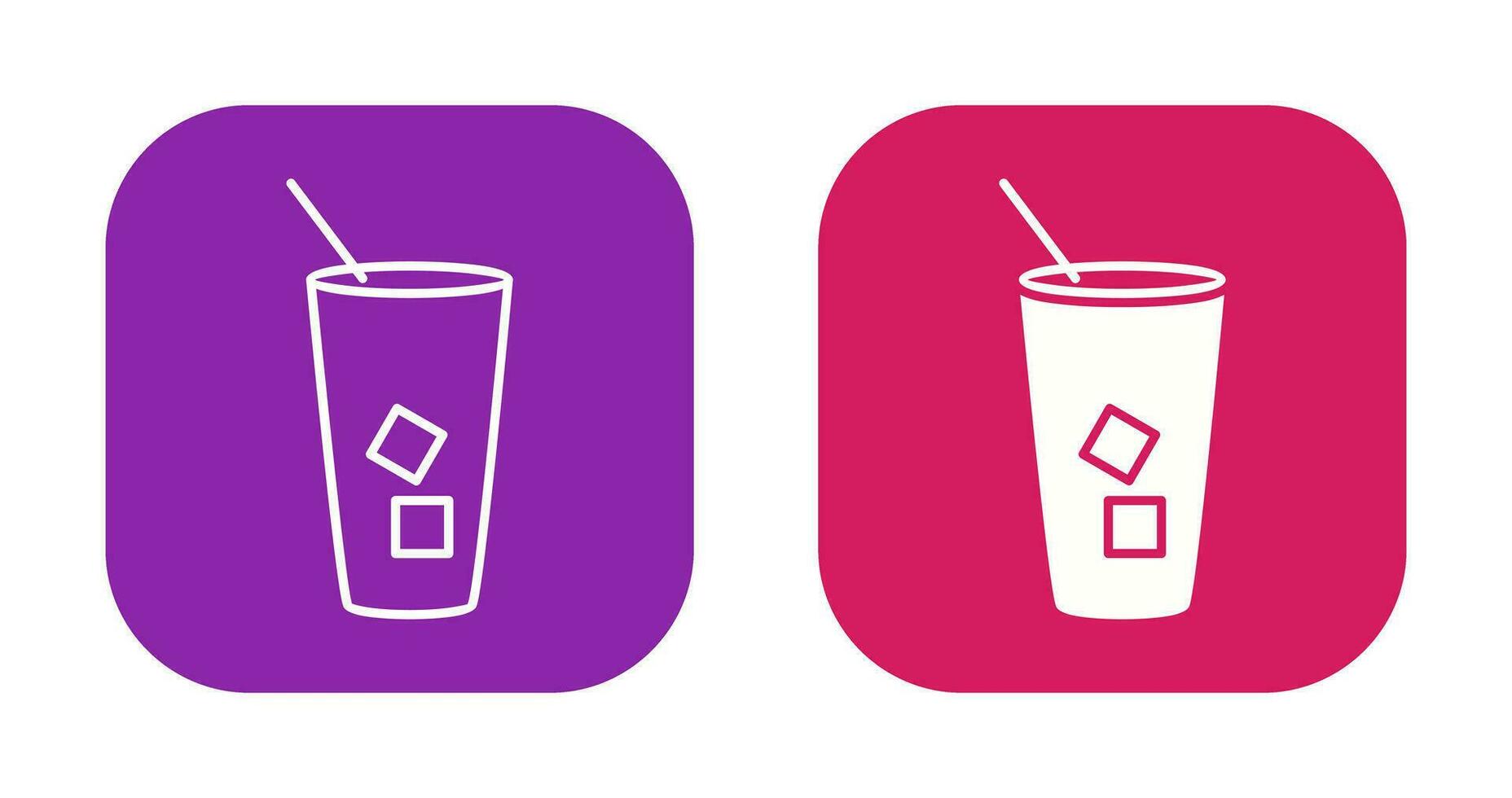 Iced Coffee Vector Icon