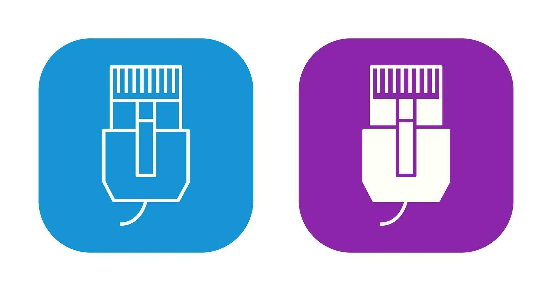 Unique Internet Cable Vector Icon